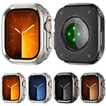 Custodia protettiva in metallo per orologio in stile Light Circle., For Apple Watch Ultra 3 / 2 / 1 49mm