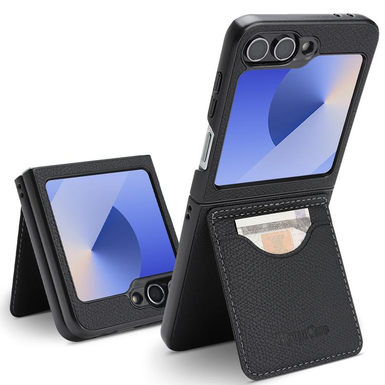 Custodia per telefono con porta carte magnetico in ecopelle vegana in stile retrò., For Samsung Galaxy A37 5G, For Samsung Galaxy Z Flip7 FE / Flip6, For Samsung Galaxy A17, For Samsung Galaxy A07