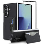 Custodia per telefono con porta carte magnetico in ecopelle vegana in stile retrò., For Samsung Galaxy Z Fold7, For Samsung Galaxy Z Flip7, For Samsung Galaxy A56 5G, For Samsung Galaxy A26 5G