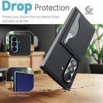 Custodia per telefono con porta carte magnetico in ecopelle vegana in stile retrò., For Samsung Galaxy Z Fold7, For Samsung Galaxy Z Flip7, For Samsung Galaxy A56 5G, For Samsung Galaxy A26 5G