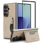 Custodia per telefono con porta carte magnetico in ecopelle vegana in stile retrò., For Samsung Galaxy Z Fold7, For Samsung Galaxy Z Flip7, For Samsung Galaxy A56 5G, For Samsung Galaxy A26 5G