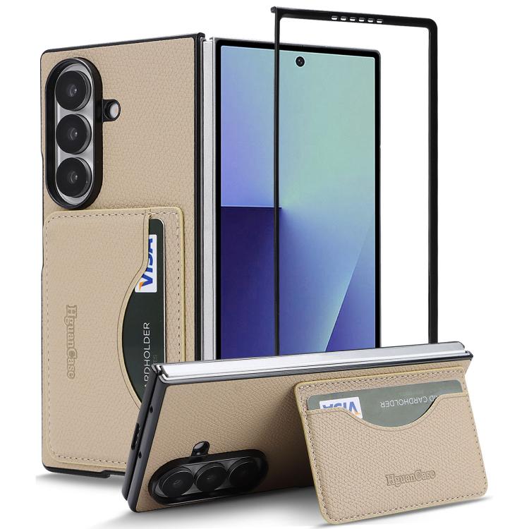 Custodia per telefono con porta carte magnetico in ecopelle vegana in stile retrò., For Samsung Galaxy Z Fold7, For Samsung Galaxy Z Flip7, For Samsung Galaxy A56 5G, For Samsung Galaxy A26 5G