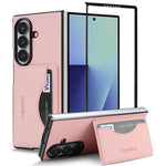 Custodia per telefono con porta carte magnetico in ecopelle vegana in stile retrò., For Samsung Galaxy Z Fold7, For Samsung Galaxy Z Flip7, For Samsung Galaxy A56 5G, For Samsung Galaxy A26 5G