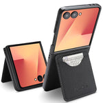 Custodia per telefono con porta carte magnetico in ecopelle vegana in stile retrò., For Samsung Galaxy Z Fold7, For Samsung Galaxy Z Flip7, For Samsung Galaxy A56 5G, For Samsung Galaxy A26 5G