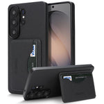 Custodia per telefono con porta carte magnetico in ecopelle vegana in stile retrò., For Samsung Galaxy A35 5G, For Samsung Galaxy S24 Ultra 5G, For Samsung Galaxy S24+ 5G, For Samsung Galaxy S24 5G