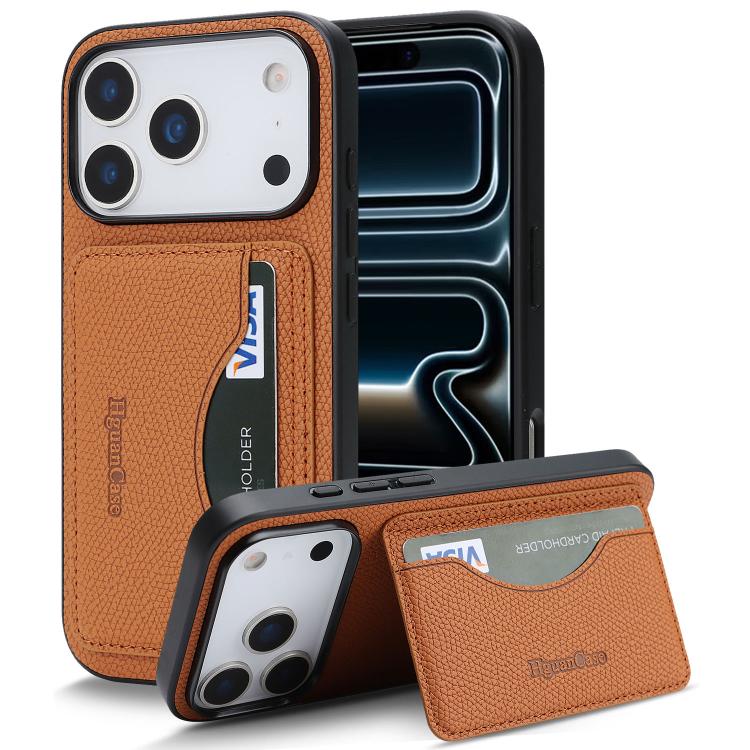 Custodia per telefono con porta carte magnetico in ecopelle vegana in stile retrò., For iPhone 17e / 16e, For iPhone 17 Pro Max, For iPhone 17 Pro, For iPhone 17
