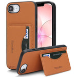 Custodia per telefono con porta carte magnetico in ecopelle vegana in stile retrò., For iPhone 17e / 16e, For iPhone 17 Pro Max, For iPhone 17 Pro, For iPhone 17