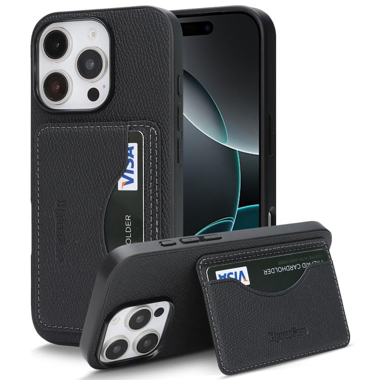 Custodia per telefono con porta carte magnetico in ecopelle vegana in stile retrò., For iPhone 16 Pro Max, For iPhone 16 Pro, For iPhone 16 Plus, For iPhone 16