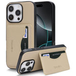 Custodia per telefono con porta carte magnetico in ecopelle vegana in stile retrò., For iPhone 16 Pro Max, For iPhone 16 Pro, For iPhone 16 Plus, For iPhone 16