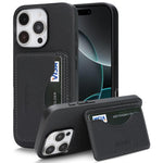 Custodia per telefono con porta carte magnetico in ecopelle vegana in stile retrò., For iPhone 16 Pro Max, For iPhone 16 Pro, For iPhone 16 Plus, For iPhone 16