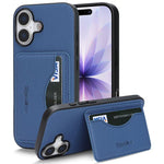 Custodia per telefono con porta carte magnetico in ecopelle vegana in stile retrò., For iPhone 16 Pro Max, For iPhone 16 Pro, For iPhone 16 Plus, For iPhone 16