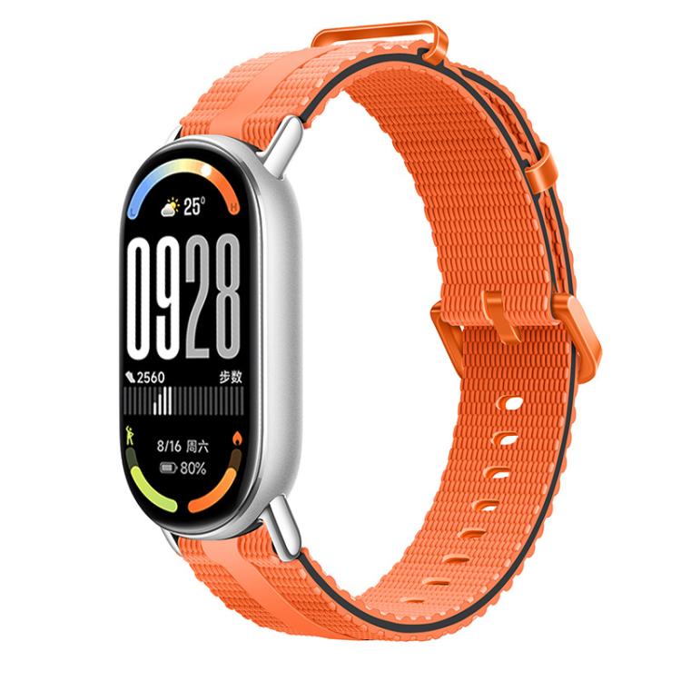 Cinturino per orologio in silicone con motivo a linee, For Xiaomi Band 10 / 9 / 8