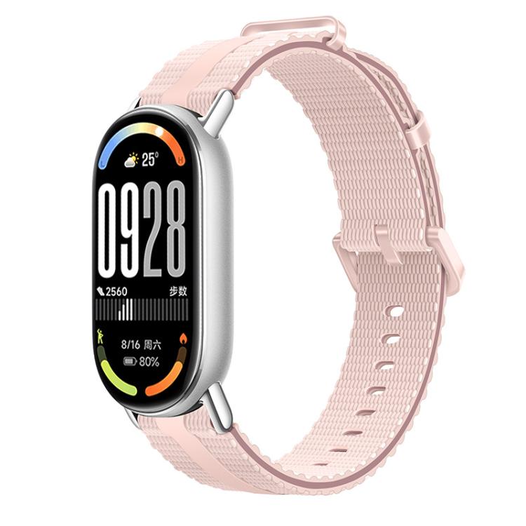 Cinturino per orologio in silicone con motivo a linee, For Xiaomi Band 10 / 9 / 8