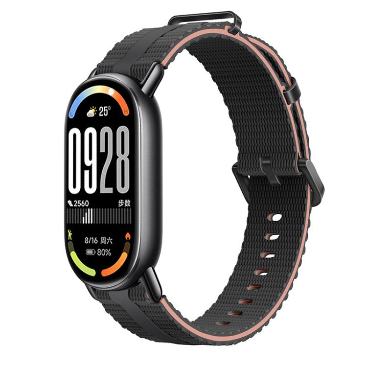 Cinturino per orologio in silicone con motivo a linee, For Xiaomi Band 10 / 9 / 8