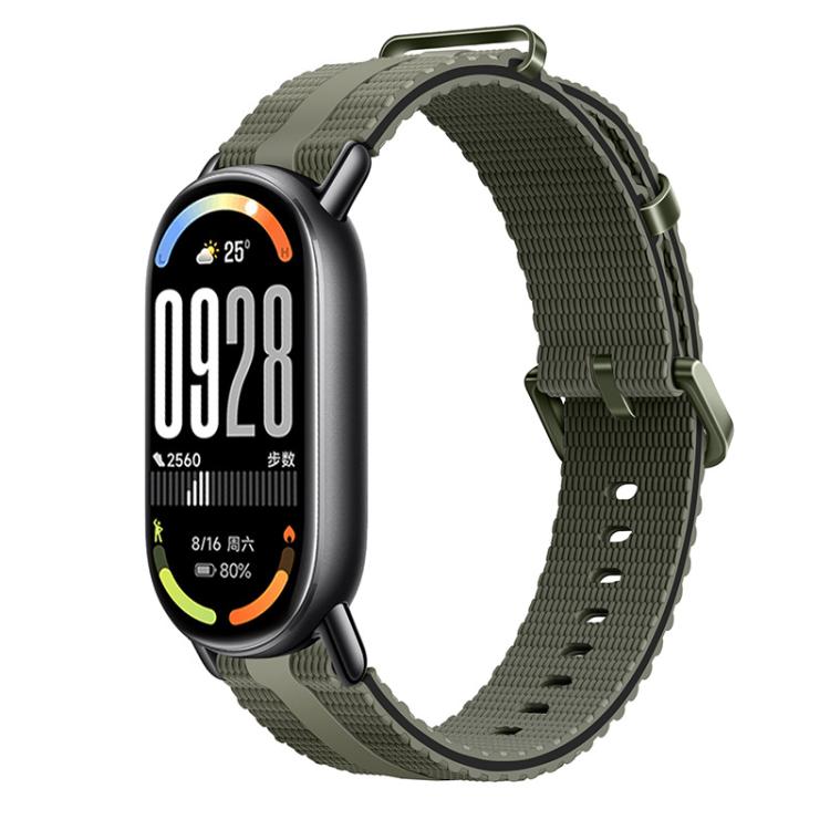 Cinturino per orologio in silicone con motivo a linee, For Xiaomi Band 10 / 9 / 8