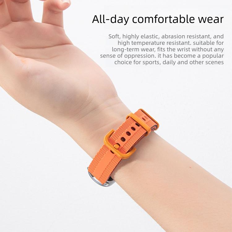 Cinturino per orologio in silicone con motivo a linee, For Xiaomi Band 10 / 9 / 8