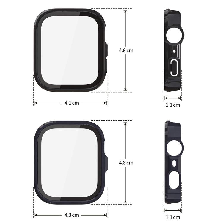 Pellicola in vetro temperato integrata nella custodia protettiva per orologio in PC, For Huawei Watch Fit 5 Pro, For Huawei Watch Fit 5