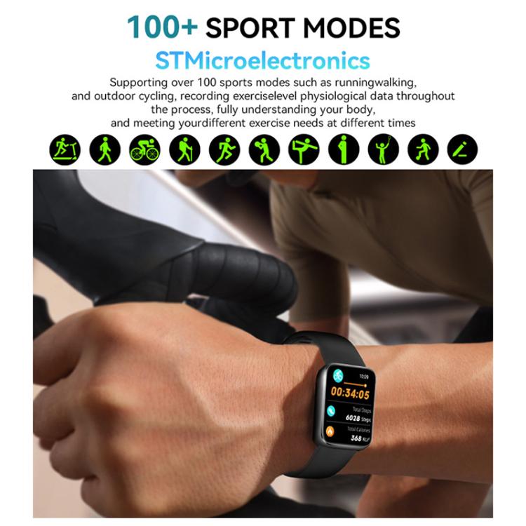 Smartwatch VS13 con schermo a colori da 1,75 pollici, chiamate Bluetooth, supporto per il monitoraggio della salute e diverse modalità sportive.
