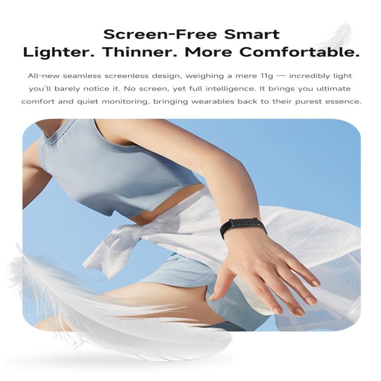 Braccialetto intelligente W01 BT 5.4 senza schermo, supporta promemoria chiamate / monitoraggio della salute / diverse modalità sportive