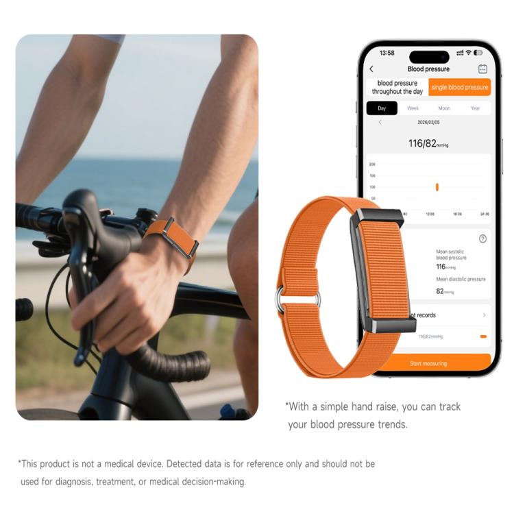 Braccialetto intelligente W01 BT 5.4 senza schermo, supporta promemoria chiamate / monitoraggio della salute / diverse modalità sportive