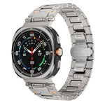 Cinturino per orologio Pathfinder in lega di titanio con chiusura a farfalla., For Samsung Galaxy Ultra 47mm / Ultra 2025, For Samsung Galaxy Watch8 / Watch8 Classic
