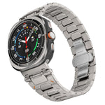 Cinturino per orologio Pathfinder in lega di titanio con chiusura a farfalla., For Samsung Galaxy Ultra 47mm / Ultra 2025, For Samsung Galaxy Watch8 / Watch8 Classic