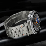 Cinturino per orologio Pathfinder in lega di titanio con chiusura a farfalla., For Samsung Galaxy Ultra 47mm / Ultra 2025, For Samsung Galaxy Watch8 / Watch8 Classic