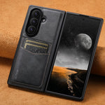Custodia per telefono Suteni G5S5 2 in 1 con apribottiglie magnetico rimovibile, porta carte e retro in pelle bovina., For Samsung Galaxy Z Fold7 5G, For Samsung Galaxy Z Fold6