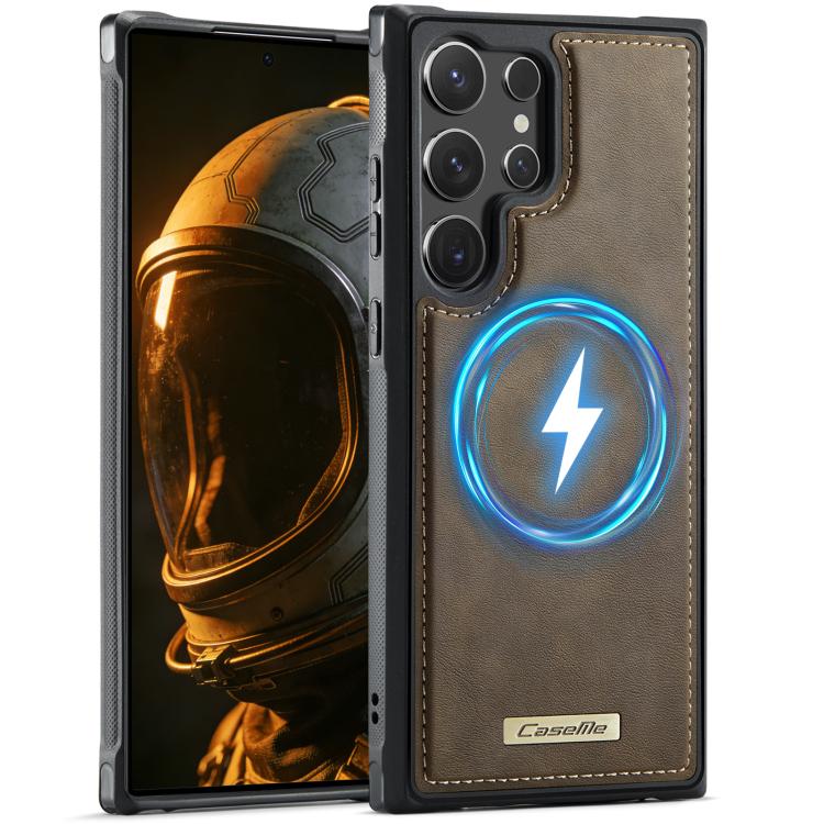 Custodia posteriore magnetica in ecopelle CaseMe serie C69 per telefono., For Samsung Galaxy A56 5G, For Samsung Galaxy S25 Ultra 5G, For Samsung Galaxy S24 FE 5G, For Samsung Galaxy S24 Ultra 5G