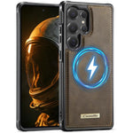 Custodia posteriore magnetica in ecopelle CaseMe serie C69 per telefono., For Samsung Galaxy A56 5G, For Samsung Galaxy S25 Ultra 5G, For Samsung Galaxy S24 FE 5G, For Samsung Galaxy S24 Ultra 5G