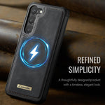 Custodia posteriore magnetica in ecopelle CaseMe serie C69 per telefono., For Samsung Galaxy S23 5G, For Samsung Galaxy S20 FE, For Samsung Galaxy A53 5G, For Samsung Galaxy S22 Ultra 5G
