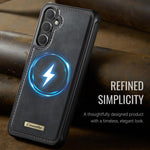 Custodia posteriore magnetica in ecopelle CaseMe serie C69 per telefono., For Samsung Galaxy S23 FE 5G, For Samsung Galaxy A54 5G, For Samsung Galaxy S23 Ultra 5G, For Samsung Galaxy S23+ 5G