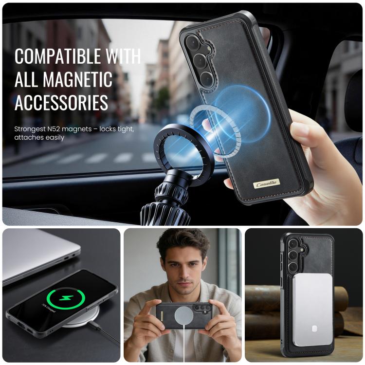 Custodia posteriore magnetica in ecopelle CaseMe serie C69 per telefono., For Samsung Galaxy S23 FE 5G, For Samsung Galaxy A54 5G, For Samsung Galaxy S23 Ultra 5G, For Samsung Galaxy S23+ 5G
