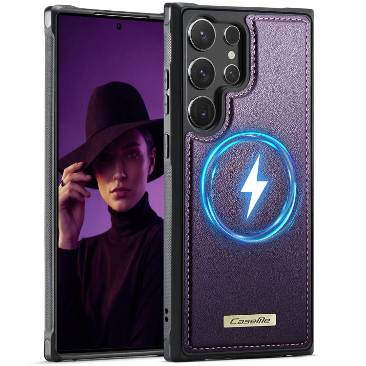 Custodia posteriore magnetica in ecopelle CaseMe serie C69 per telefono., For Samsung Galaxy S23 FE 5G, For Samsung Galaxy A54 5G, For Samsung Galaxy S23 Ultra 5G, For Samsung Galaxy S23+ 5G