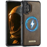 Custodia posteriore magnetica in ecopelle CaseMe serie C69 per telefono., For Samsung Galaxy A15 4G / 5G, For Samsung Galaxy A55 5G / A35 5G, For Samsung Galaxy A14 / M44 5G, For Samsung Galaxy A13 / A04s