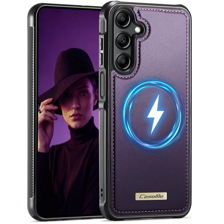 Custodia posteriore magnetica in ecopelle CaseMe serie C69 per telefono., For Samsung Galaxy A15 4G / 5G, For Samsung Galaxy A55 5G / A35 5G, For Samsung Galaxy A14 / M44 5G, For Samsung Galaxy A13 / A04s
