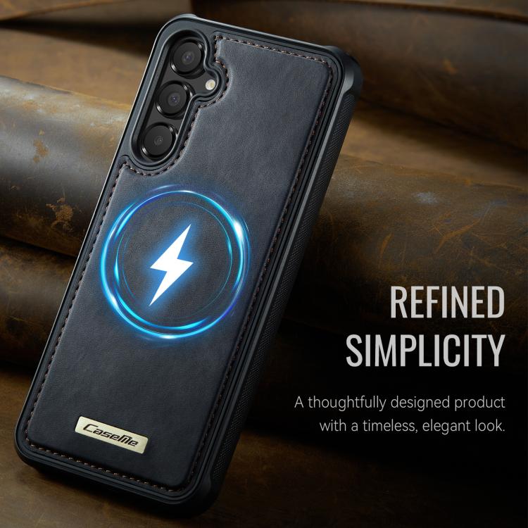 Custodia posteriore magnetica in ecopelle CaseMe serie C69 per telefono., For Samsung Galaxy A15 4G / 5G, For Samsung Galaxy A55 5G / A35 5G, For Samsung Galaxy A14 / M44 5G, For Samsung Galaxy A13 / A04s