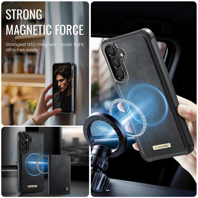 Custodia posteriore magnetica in ecopelle CaseMe serie C69 per telefono., For Samsung Galaxy A15 4G / 5G, For Samsung Galaxy A55 5G / A35 5G, For Samsung Galaxy A14 / M44 5G, For Samsung Galaxy A13 / A04s