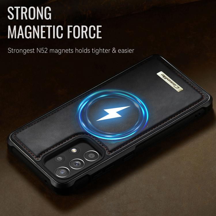 Custodia posteriore magnetica in ecopelle CaseMe serie C69 per telefono., For Samsung Galaxy A52 / A52s 5G