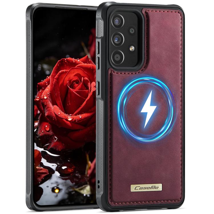Custodia posteriore magnetica in ecopelle CaseMe serie C69 per telefono., For Samsung Galaxy A52 / A52s 5G