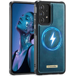 Custodia posteriore magnetica in ecopelle CaseMe serie C69 per telefono., For Samsung Galaxy A52 / A52s 5G