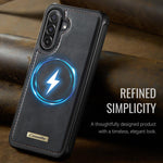 Custodia posteriore magnetica in ecopelle CaseMe serie C69 per telefono., For Samsung Galaxy A56 5G, For Samsung Galaxy S25 Ultra 5G, For Samsung Galaxy S24 FE 5G, For Samsung Galaxy S24 Ultra 5G