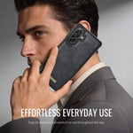 Custodia posteriore magnetica in ecopelle CaseMe serie C69 per telefono., For Samsung Galaxy A56 5G, For Samsung Galaxy S25 Ultra 5G, For Samsung Galaxy S24 FE 5G, For Samsung Galaxy S24 Ultra 5G