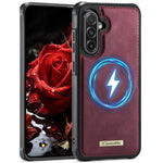 Custodia posteriore magnetica in ecopelle CaseMe serie C69 per telefono., For Samsung Galaxy A56 5G, For Samsung Galaxy S25 Ultra 5G, For Samsung Galaxy S24 FE 5G, For Samsung Galaxy S24 Ultra 5G