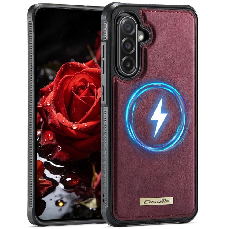 Custodia posteriore magnetica in ecopelle CaseMe serie C69 per telefono., For Samsung Galaxy A56 5G, For Samsung Galaxy S25 Ultra 5G, For Samsung Galaxy S24 FE 5G, For Samsung Galaxy S24 Ultra 5G