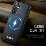 Custodia posteriore magnetica in ecopelle CaseMe serie C69 per telefono., For Samsung Galaxy A57 5G, For Samsung Galaxy S25 FE 5G, For Samsung Galaxy A17, For Samsung Galaxy S25 Edge 5G