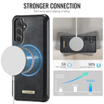 Custodia posteriore magnetica in ecopelle CaseMe serie C69 per telefono., For Galaxy S26 FE 5G, For Samsung Galaxy S26+ 5G, For Samsung Galaxy S26 Ultra 5G, For Samsung Galaxy S26 5G