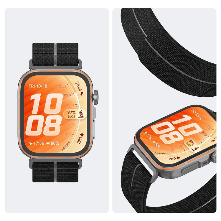 Cinturino per orologio ultraleggero con chiusura a tondo in nylon e interfaccia metallica., For Huawei Watch Fit 5 / Fit 5 Pro