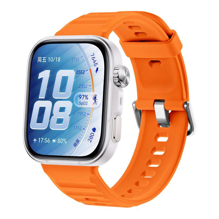 Cinturino per orologio in silicone tinta unita con texture a onda, For Huawei Watch Fit 5 / Fit 5 Pro