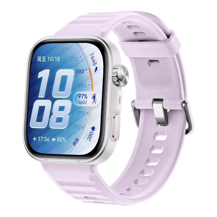 Cinturino per orologio in silicone tinta unita con texture a onda, For Huawei Watch Fit 5 / Fit 5 Pro